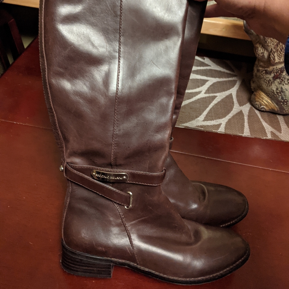 Size 7.5 Designer Leather Boots by Antonio Melani